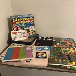 Vintage 1969 Walt Disney Characters First Learning Games Shapes & Sizes #13052
