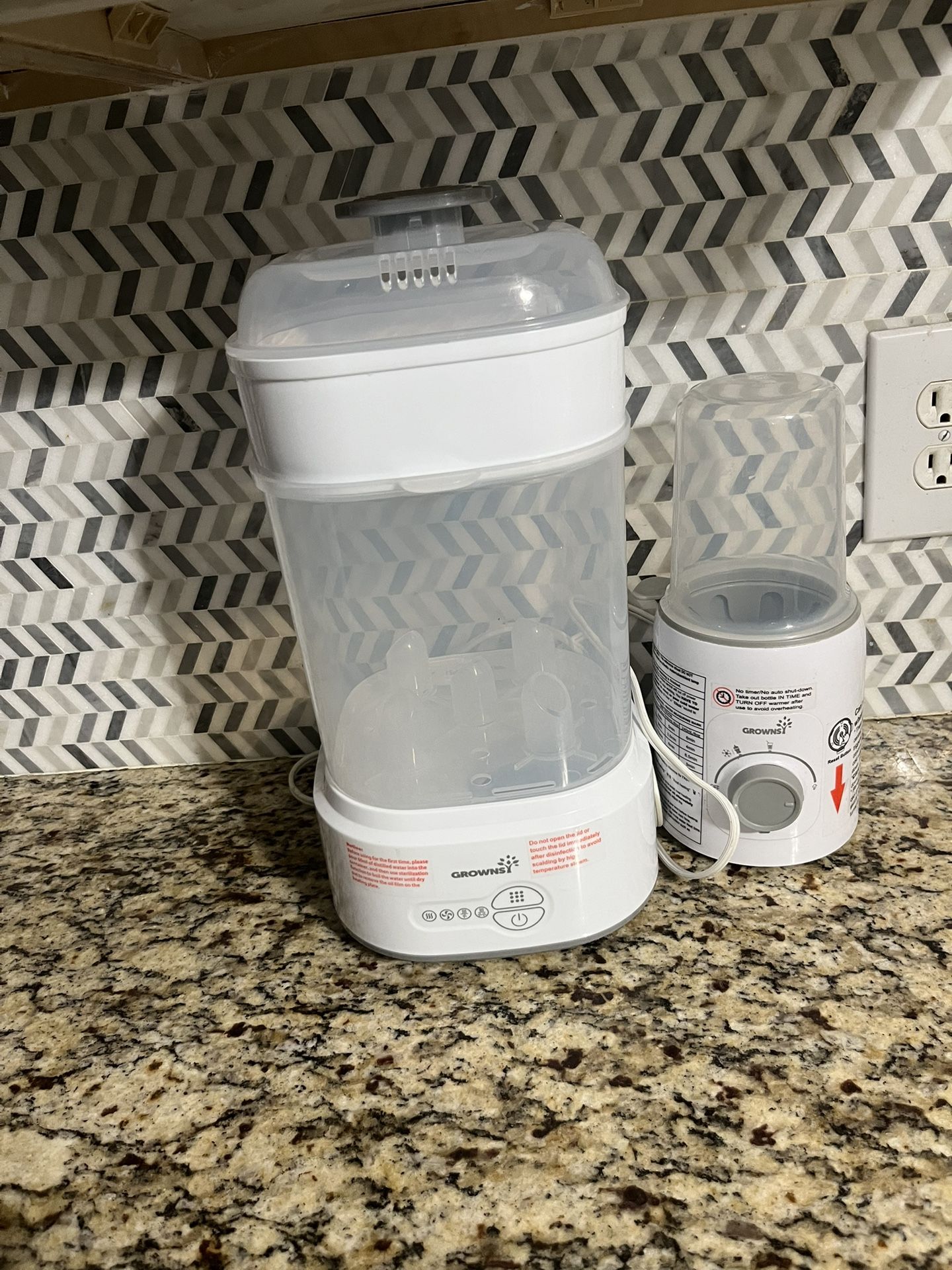 Growns Bottle Sterilizer And Dryer With  Milk Warmer