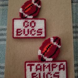 Tampa Bucs Plastic Canvas Pins