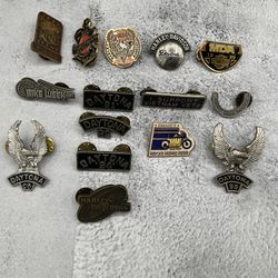Harley Davidson Vintage Pins And Daytona Bike Week Pins