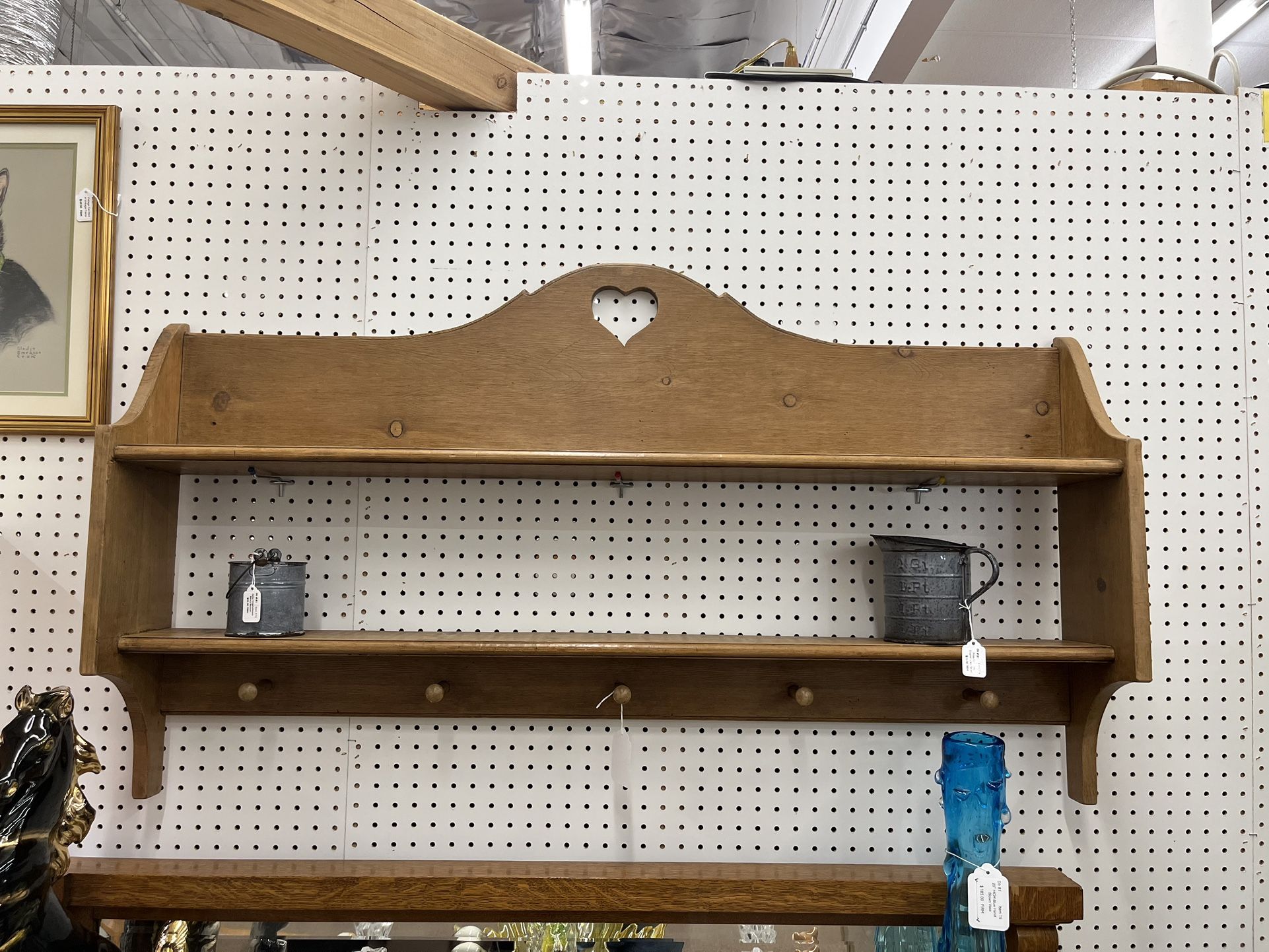 Vintage Heart Wall Shelf