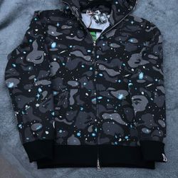 Space Camo Bape Jacket (glow N The Dark)