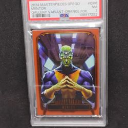 2024  Masterpiece Grego Mentor Gallery Variant-Orange Foil #GV-6    PSA 7 NM 98/99