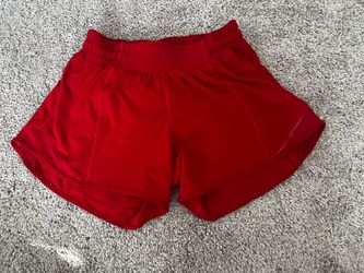 Lululemon Red Running Shorts