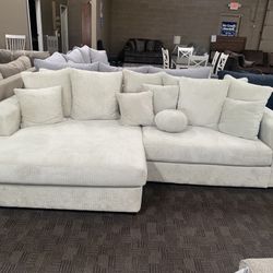 Oversized Cream White Sectional