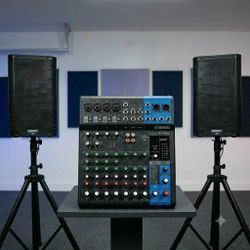 Turnkey PA System: QSC K8 Speakers & Yamaha Mixer Bundle