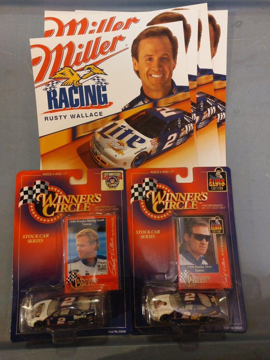 Vintage NASCAR Rusty Wallace #2 Ford Collectibles
