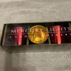 Mercury Candle Holder. “Red”