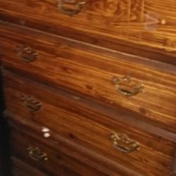 NICE LARGE ANTIQUE WOOD CHEST OF DRAWERS $90.