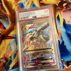 2016 POKEMON XY EVOLUTIONS #102 FA/M BLASTOISE EX EVOLUTIONS PSA 9 