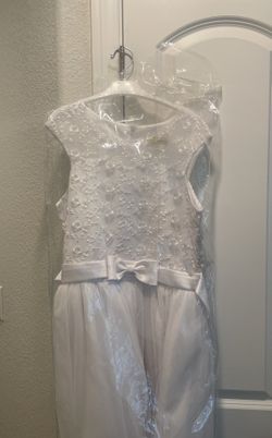 Girls White First Communion/Wedding Dress