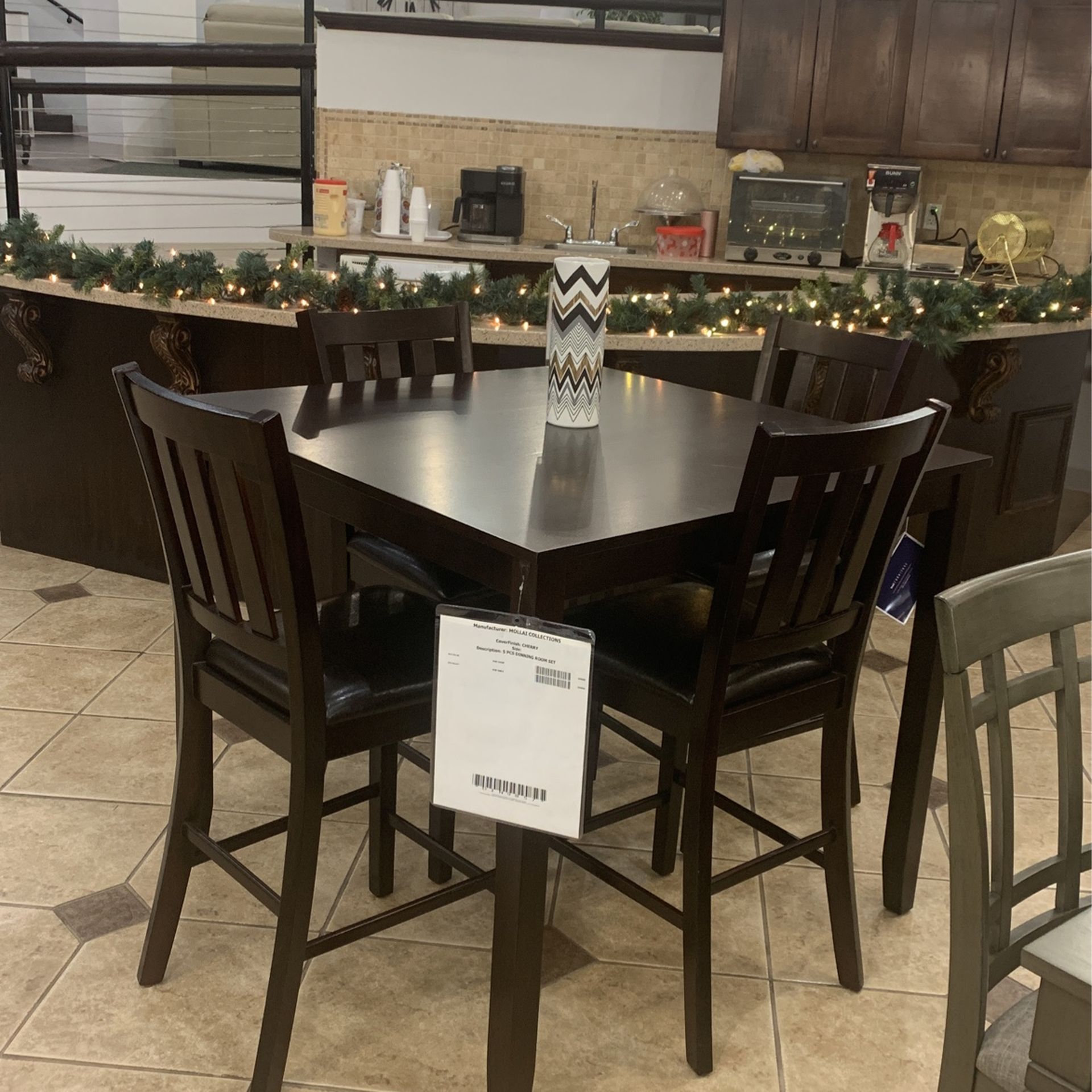 Five piece dining room set
