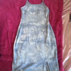 tye dye slim small dress (S) 