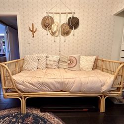 World Market Honey Rattan Daybed Frame