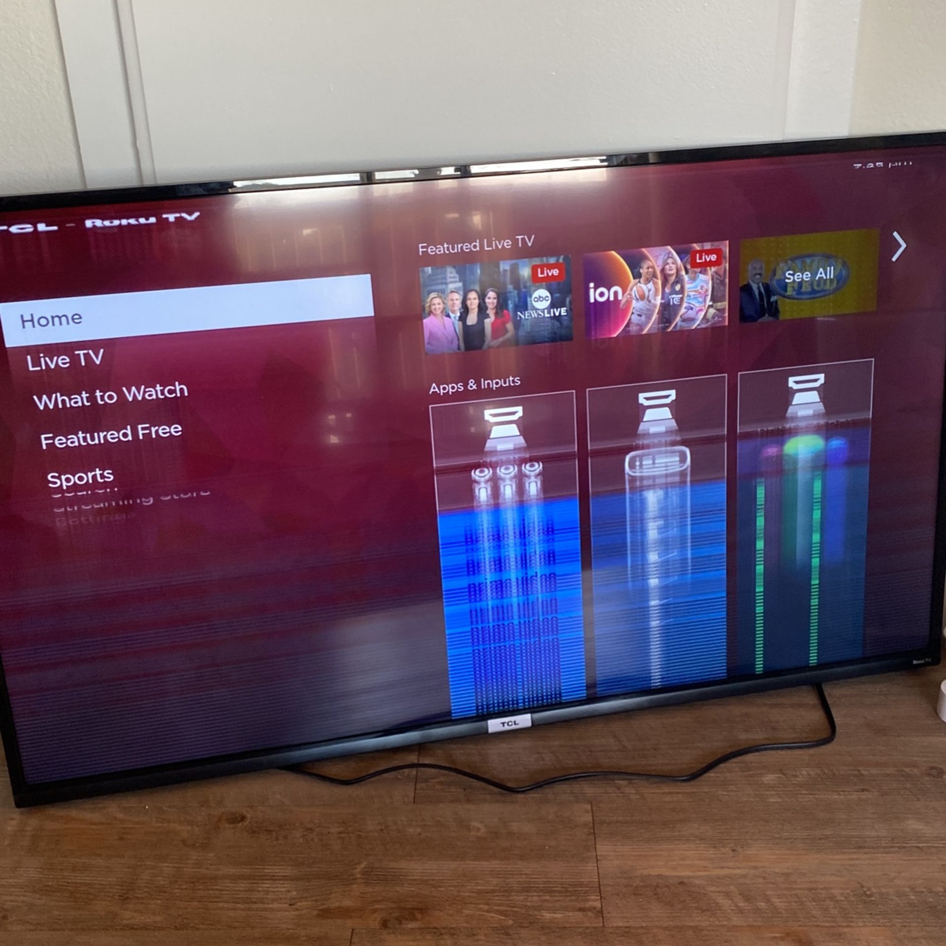TCL 43” Roku TV Glitching