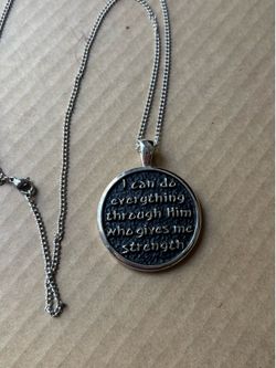 Jewelry Locket Pendant with a message of Faith