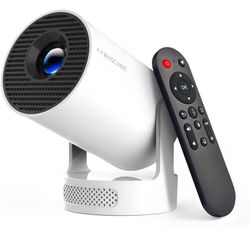 Magcubic Mini Projector with WiFi 6 and Bluetooth 5.4, Portable Projector 4K Support