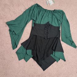 New 3xl Renaissance Dress Costume Fairy Outfit 