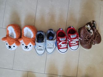 Toddler size 5 Shoe Bundle – Reebok, Converse, and Slippers