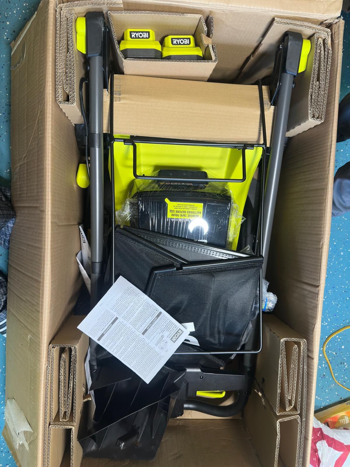 ONE+ HP 18V Brushless 20 in. Cordless Battery Walk Behind Self-Propelled Lawn Mower w/ (2) 6.0 Ah Batteries and Chargers