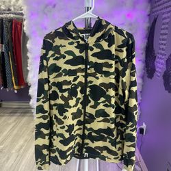 Bape Jacket Yellow Camo