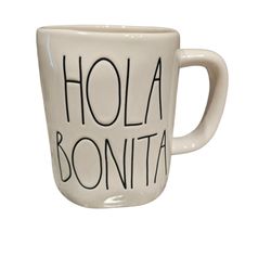 Rae Dunn Ceramic "Hola Bonita" Mug