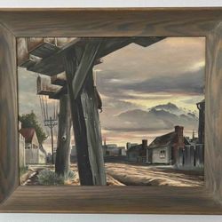 Old Oil Painting On Board Attributed To Stephen Etnier