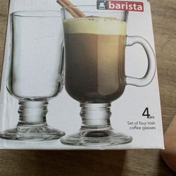 Set Of Four Irish Coffee Glasses