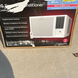 7,600 BTU 115V Window Air Conditioner Cools 330 Sq. Ft. with Heater, Wi-Fi Enabled and Dehumidifier 