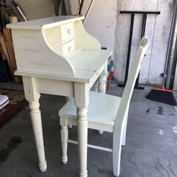 White World Market Mediterranean Desk With Drawers