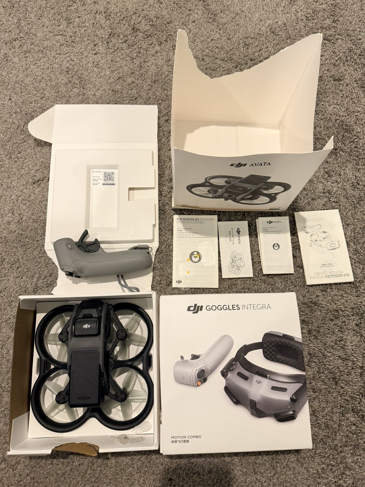 Brand New DJI Avata FPV Drone Package + Goggles Integra – Never Used