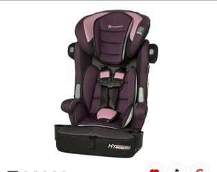Baby Trend Hybrid SI 3-in-1 Combination Booster Seat, Dash Orchid Side-Impact Protection, 3-Stage Growth Design, Adjustable Headrest, Cushioned Comfor
