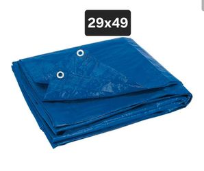 HFT 29 ft. 4 in. x 49 ft. Blue All-Purpose Weather-Resistant 4 mil Tarp
