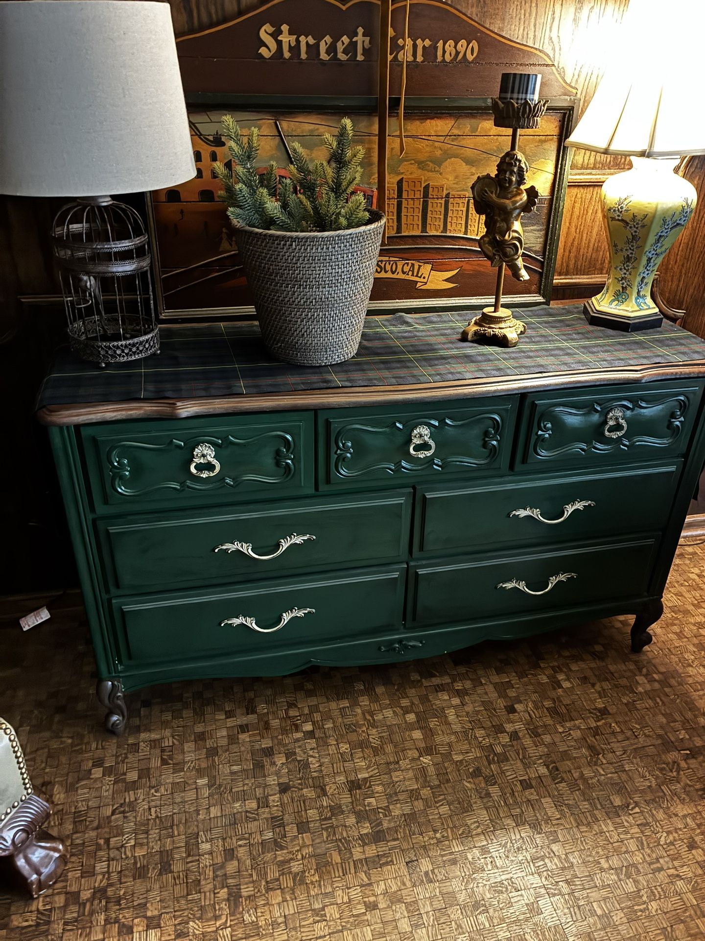 Forest Green Dresser