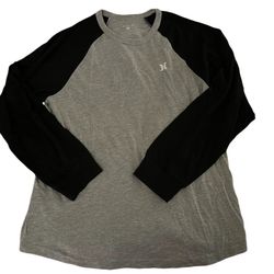 Hurley Baseball Style Longsleeve T-shirt Shirt Size Large