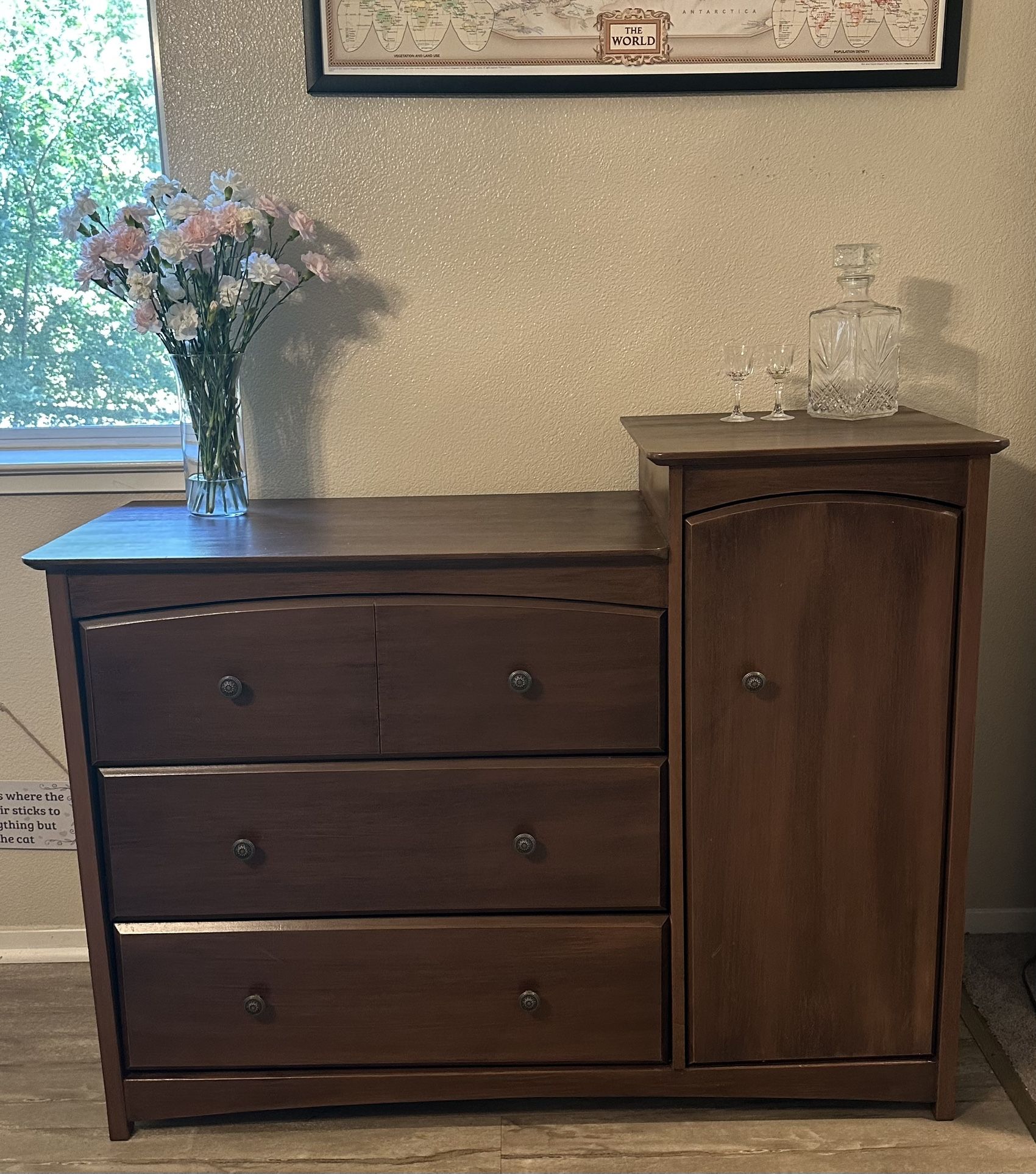 Bar, Changing Table, Dresser