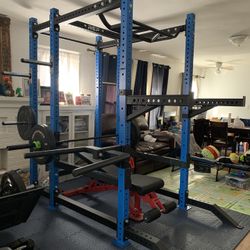Complete Rep Fitness Home Gym Set