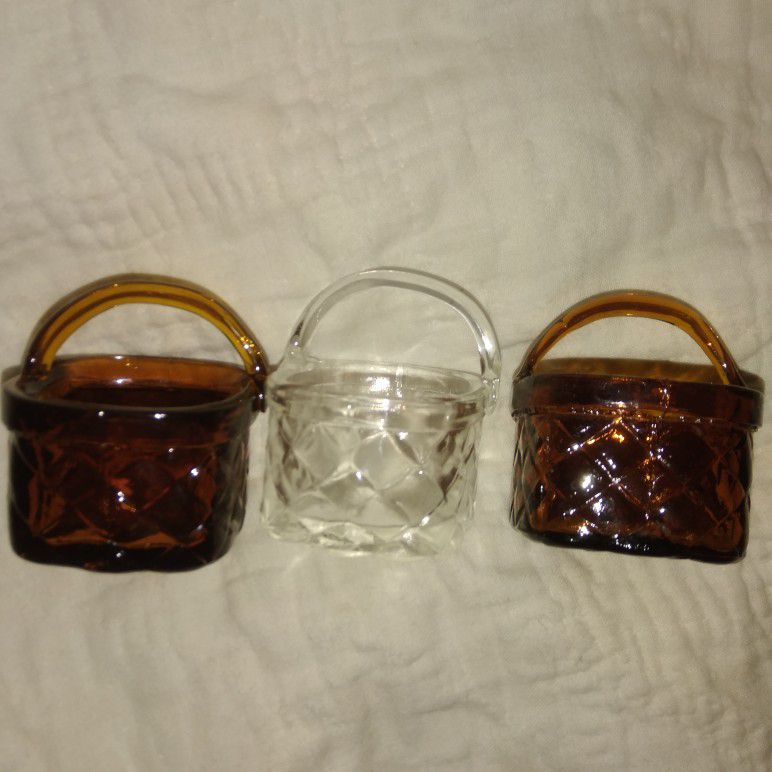 Vintage Glass Baskets