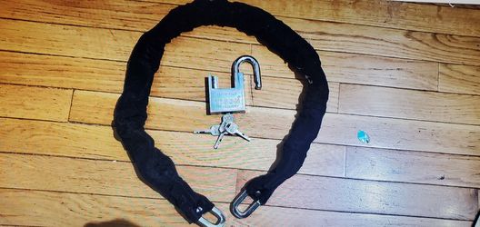 NEW HEAVY DUTY Ebike LOCK & CHAIN Electric Bike Bicycle Escooter Motocycle Moped