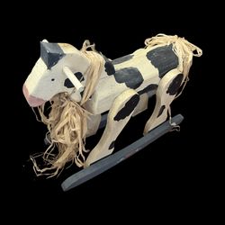 Handmade Rocking Cow