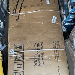 ZNTS 2.5HP Horizontally Foldable Electric Treadmill Motorized Running Machine ,Silver MS199696AAN