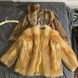 50 + Year Old Vintage Fox Fur Coat