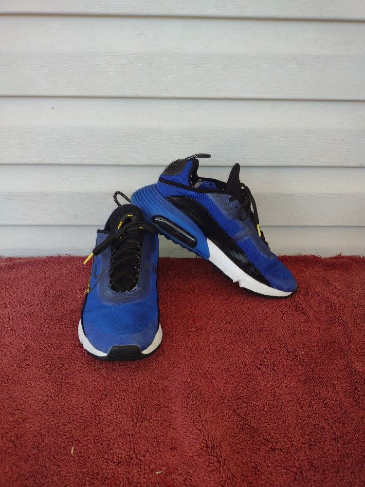 Mens Nike Air Max 2090 Hyper Blue Black White Sneakers CV8835-400 Size 10