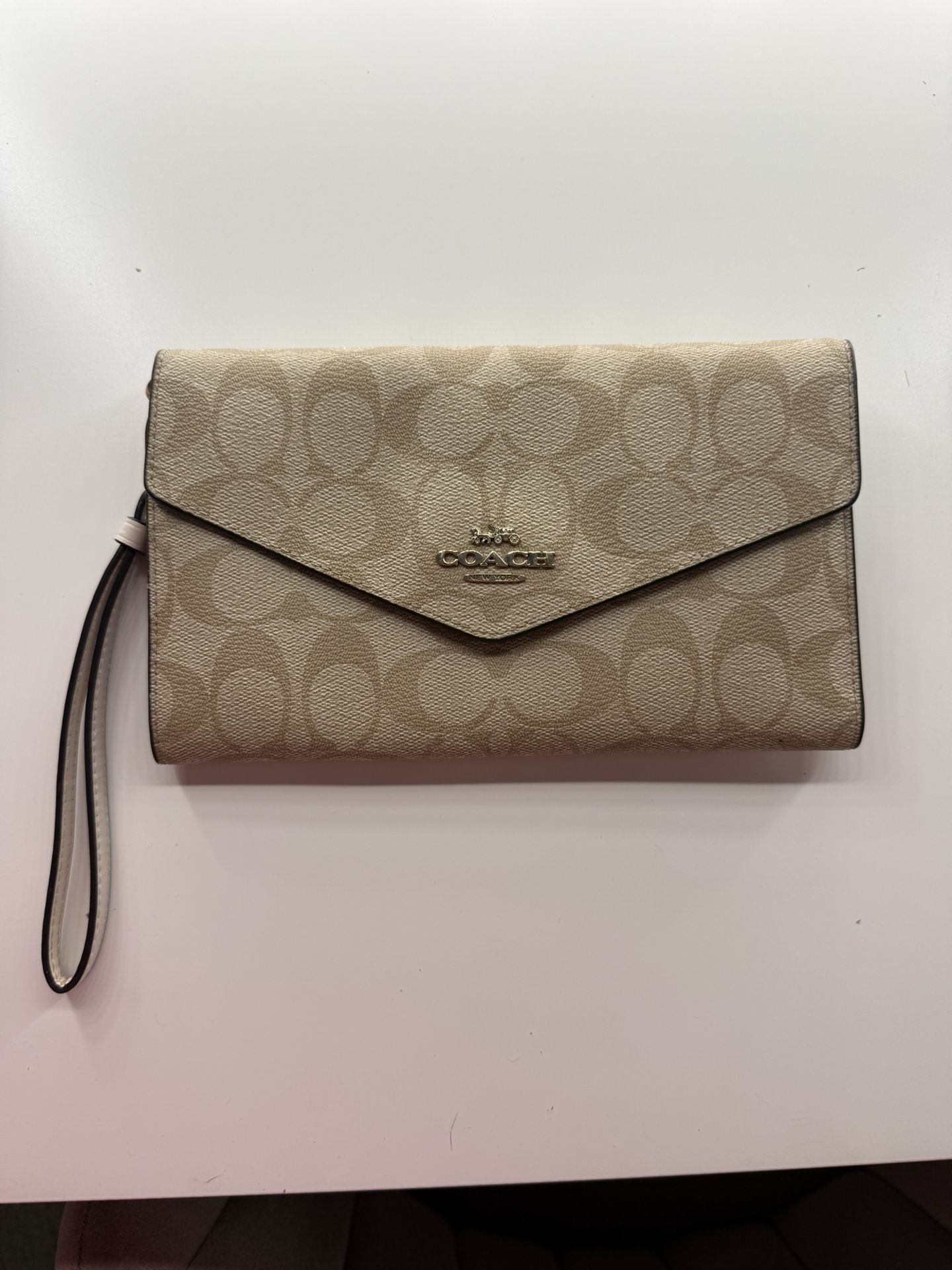 Beige Coach Wallet 