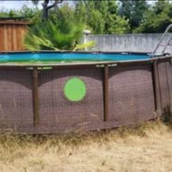 16ft Bestway Power Steel Pool Frame + Upgraded Filter (Liner Needed)