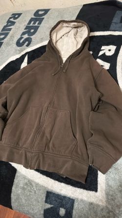 brown hoodie Large