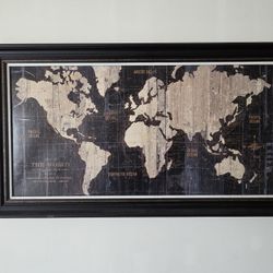World Map Frame/painting