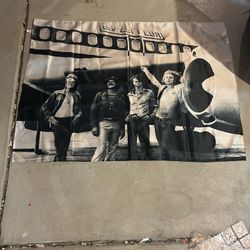 LED ZEPPELIN Starship Boeing AIRPLANE 30x40 LARGE FABRIC POSTER WALL HANGING