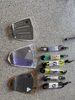 Surf gear leashes pads all new
