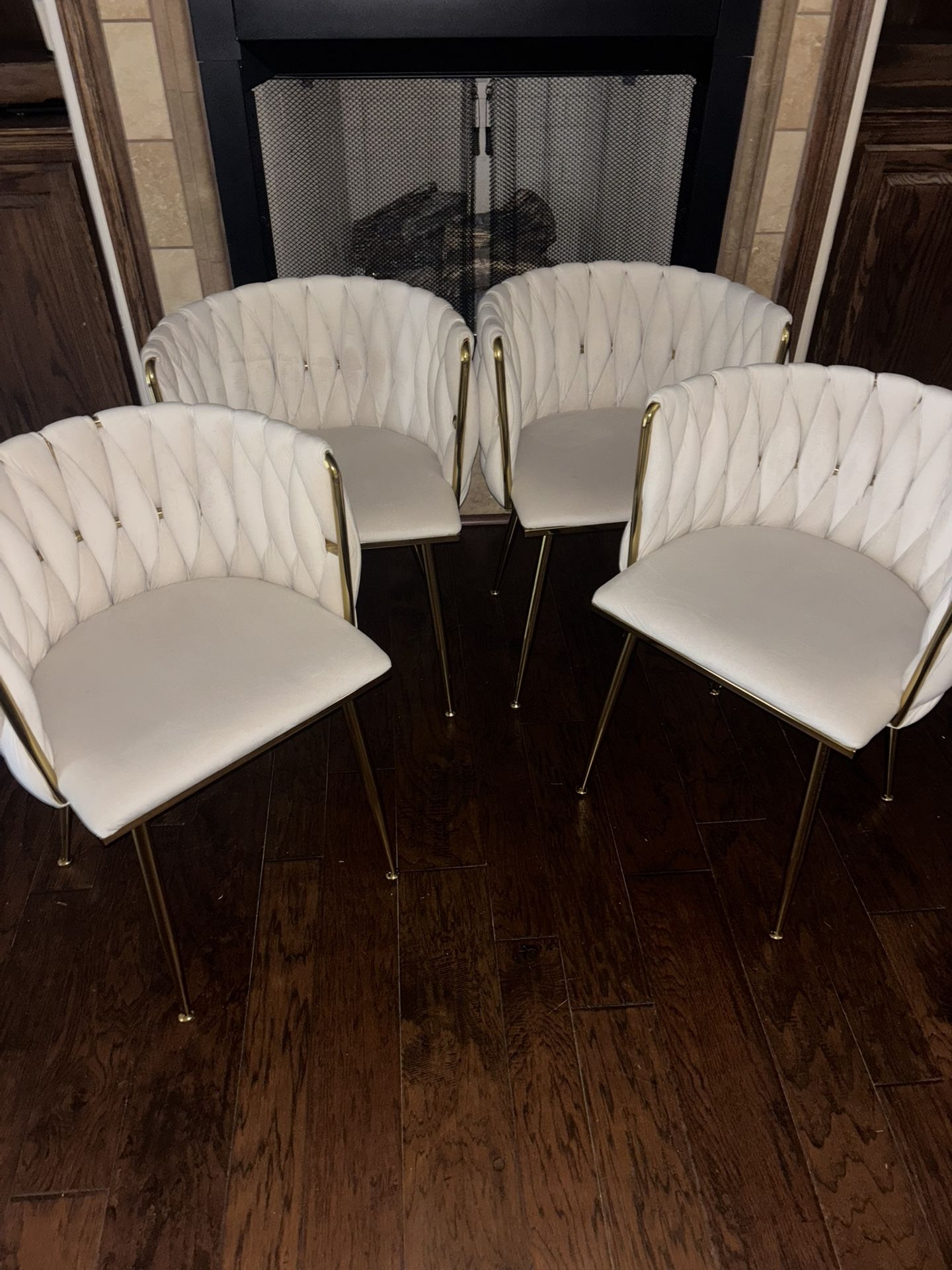 Set of four Velvet Upholstered Velvet Dining Chairs